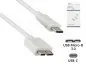 Preview: DINIC Kabel USB 3.2 Typ C St./USB 3.0 micro B St., 1m, weiß